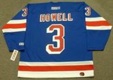 HARRY HOWELL New York Rangers 1960’s CCM Throwback Hockey Jersey 