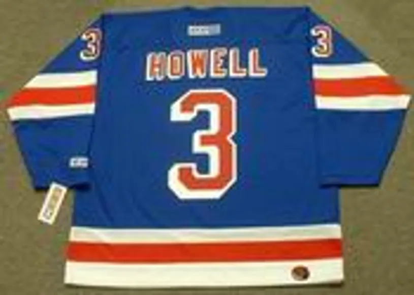 HARRY HOWELL New York Rangers 1960’s CCM Throwback Hockey Jersey 