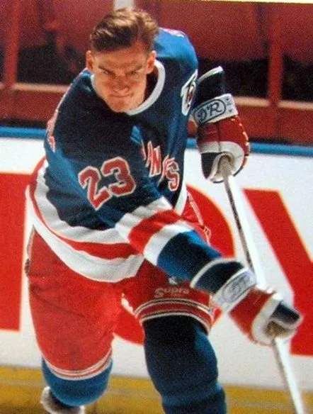 JEFF BEUKEBOOM New York Rangers 1991 CCM Vintage Throwback NHL Hockey Jersey 