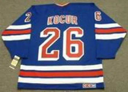 JOEY KOCUR New York Rangers 1990’s CCM Vintage Throwback NHL Hockey Jersey 
