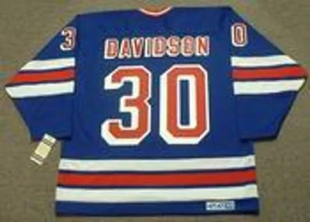 JOHN DAVIDSON New York Rangers 1980 CCM Vintage Throwback NHL Hockey Jersey 