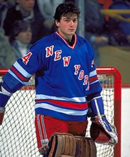 JOHN VANBIESBROUCK New York Rangers 1985 CCM Vintage Throwback NHL Hockey Jersey 