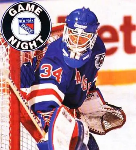 JOHN VANBIESBROUCK New York Rangers 1991 CCM Vintage NHL Hockey Jersey 