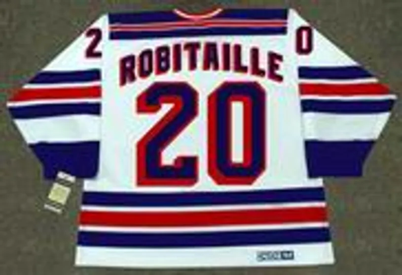LUC ROBITAILLE New York Rangers 1995 CCM Vintage Home NHL Hockey Jersey 