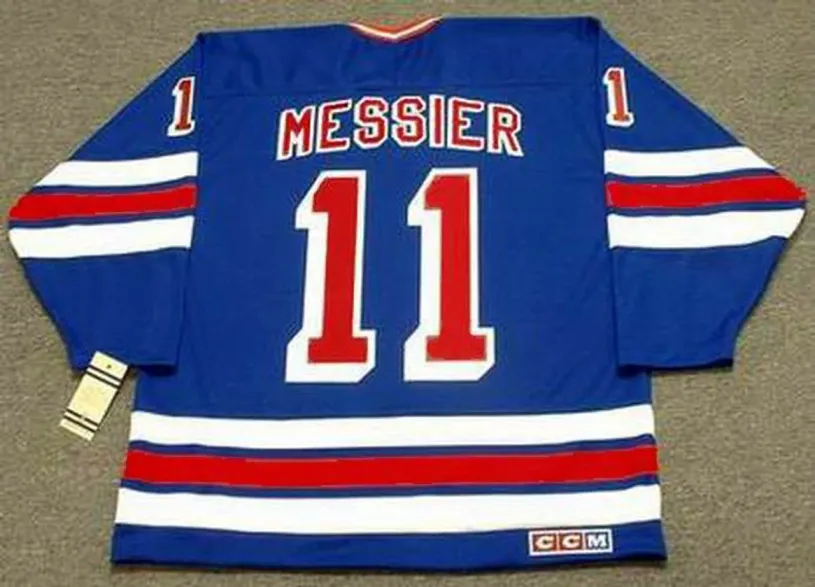 MARK MESSIER New York Rangers 1990’s CCM Vintage Throwback NHL Hockey Jersey 