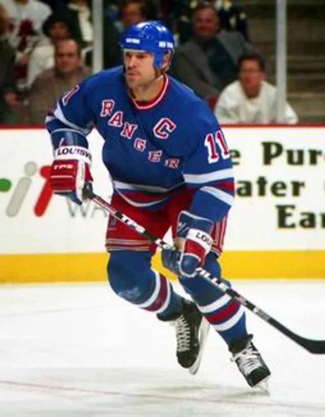 MARK MESSIER New York Rangers 1990’s CCM Vintage Throwback NHL Hockey Jersey 