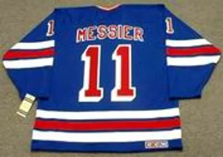MARK MESSIER New York Rangers 1990’s CCM Vintage Throwback NHL Hockey Jersey 
