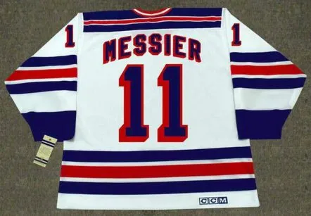 MARK MESSIER New York Rangers 1990’s Home CCM NHL Throwback Jersey 