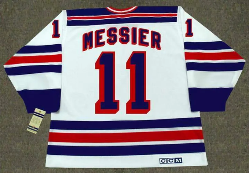 MARK MESSIER New York Rangers 1990’s Home CCM NHL Throwback Jersey 