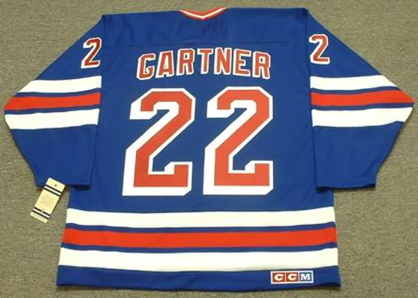 MIKE GARTNER New York Rangers 1992 CCM Vintage Throwback NHL Hockey Jersey 