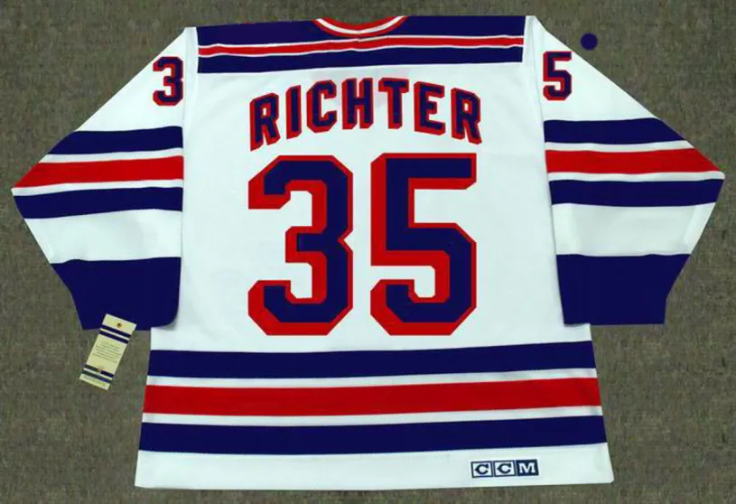MIKE RICHTER New York Rangers 1990’s Home CCM NHL Throwback Jersey 
