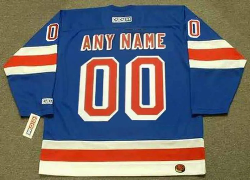 NEW YORK RANGERS 1970’s CCM Throwback Away Jersey Customized “Any Name & Number(s)” 