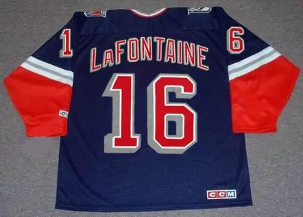 PAT LAFONTAINE New York Rangers 1997 CCM Throwback Alternate NHL Jersey 