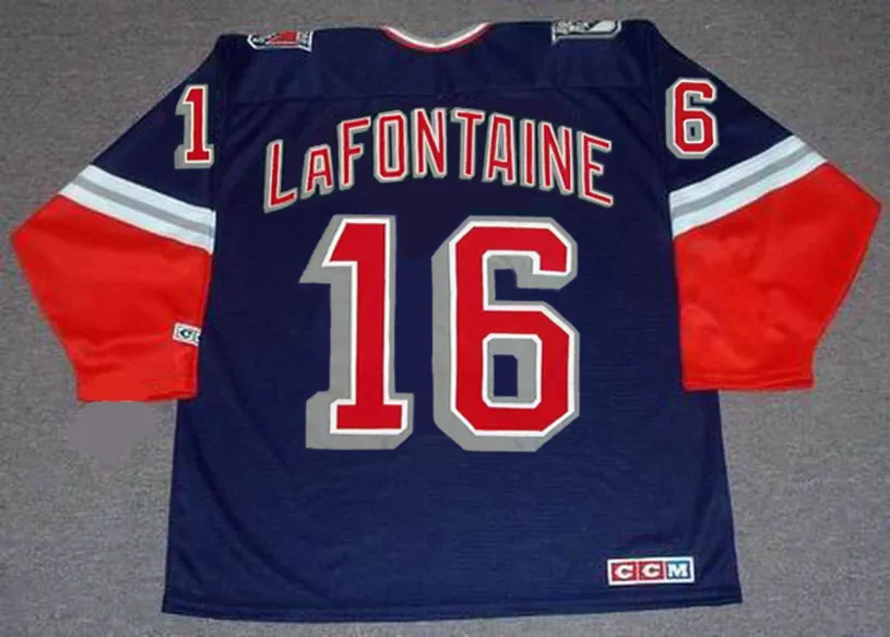 PAT LAFONTAINE New York Rangers 1997 CCM Throwback Alternate NHL Jersey 