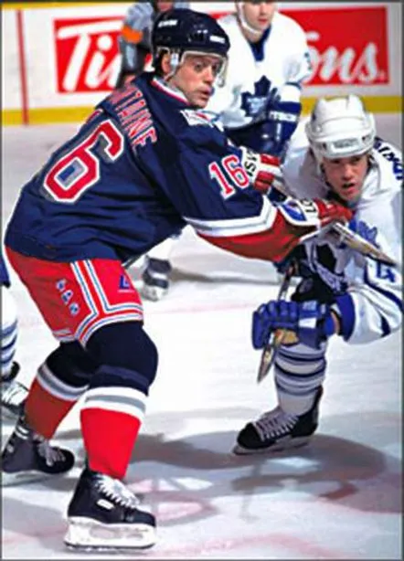 PAT LAFONTAINE New York Rangers 1997 CCM Throwback Alternate NHL Jersey 