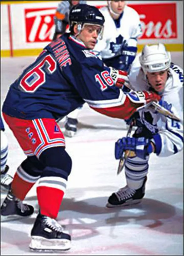 PAT LAFONTAINE New York Rangers 1997 CCM Throwback Alternate NHL Jersey 