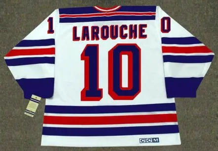 PIERRE LAROUCHE New York Rangers 1983 CCM Vintage Home NHL Hockey Jersey 
