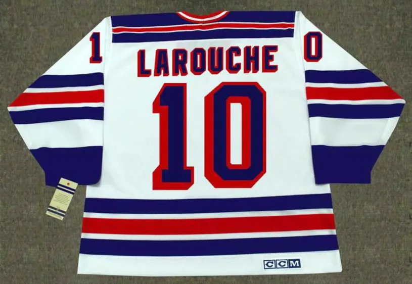PIERRE LAROUCHE New York Rangers 1983 CCM Vintage Home NHL Hockey Jersey 