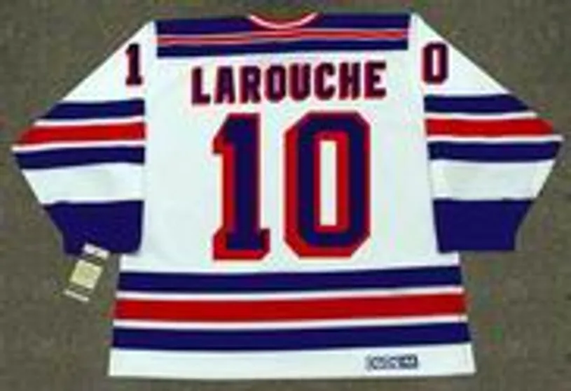 PIERRE LAROUCHE New York Rangers 1983 CCM Vintage Home NHL Hockey Jersey 