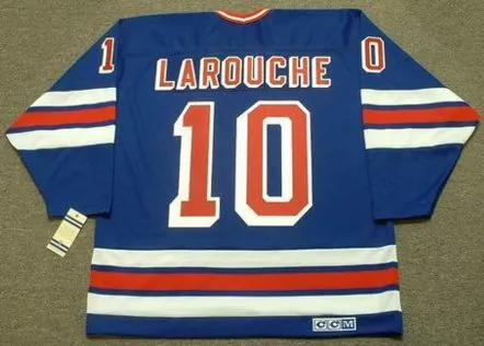 PIERRE LAROUCHE New York Rangers 1984 CCM Vintage Throwback NHL Hockey Jersey 