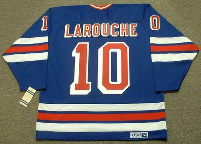 PIERRE LAROUCHE New York Rangers 1984 CCM Vintage Throwback NHL Hockey Jersey 