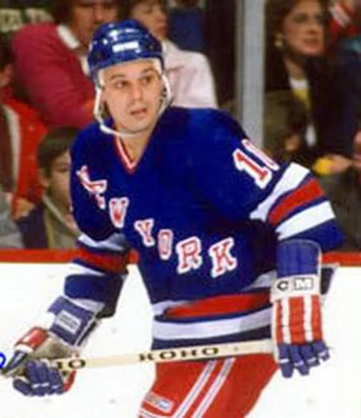 PIERRE LAROUCHE New York Rangers 1984 CCM Vintage Throwback NHL Hockey Jersey 