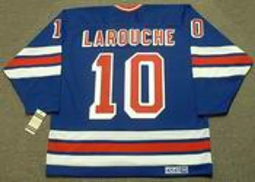 PIERRE LAROUCHE New York Rangers 1984 CCM Vintage Throwback NHL Hockey Jersey 