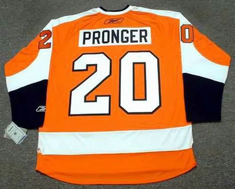 CHRIS PRONGER Philadelphia Flyers 2010 REEBOK Throwback NHL Hockey Jersey 
