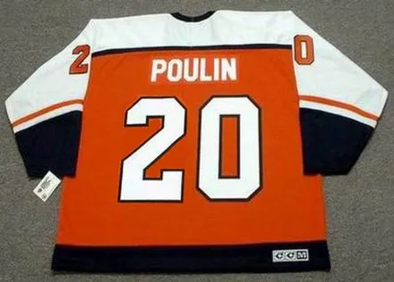 DAVE POULIN Philadelphia Flyers 1987 Away CCM Throwback NHL Hockey Jersey 