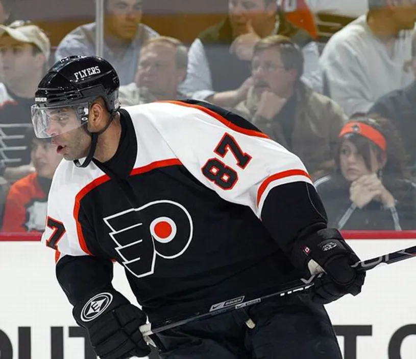 DONALD BRASHEAR Philadelphia Flyers 2002 CCM Throwback NHL Hockey Jersey 