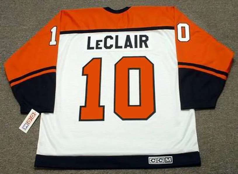 JOHN LeCLAIR Philadelphia Flyers 1998 CCM Throwback Home NHL Hockey Jersey 