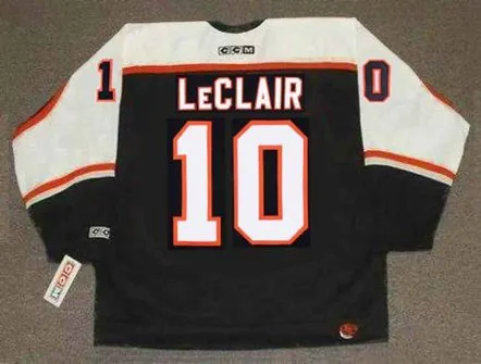 JOHN LeCLAIR Philadelphia Flyers 2002 CCM Throwback NHL Hockey Jersey 