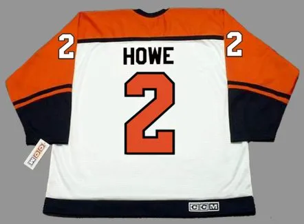 MARK HOWE Philadelphia Flyers 1987 CCM Throwback Home NHL Hockey Jersey 