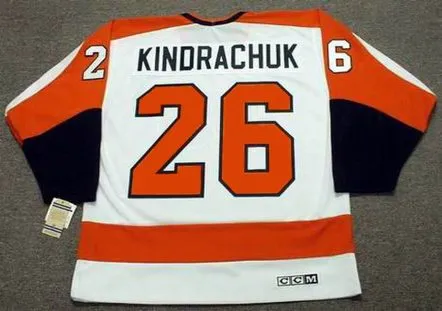 OREST KINDRACHUK Philadelphia Flyers 1974 CCM Vintage Throwback Home NHL Jersey 