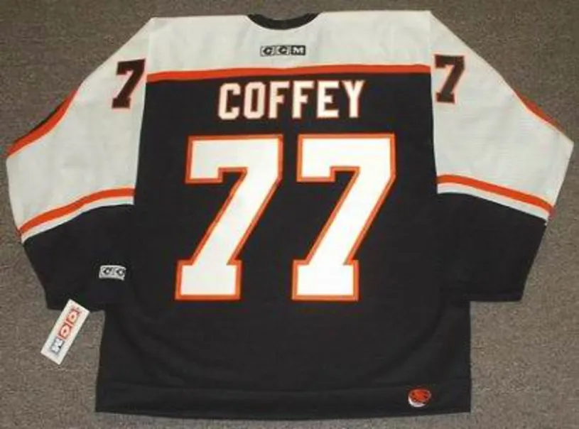 PAUL COFFEY Philadelphia Flyers 1997 CCM Throwback NHL Hockey Jersey 
