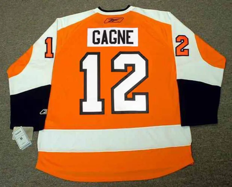 SIMON GAGNE Philadelphia Flyers 2010 REEBOK Throwback NHL Hockey Jersey 