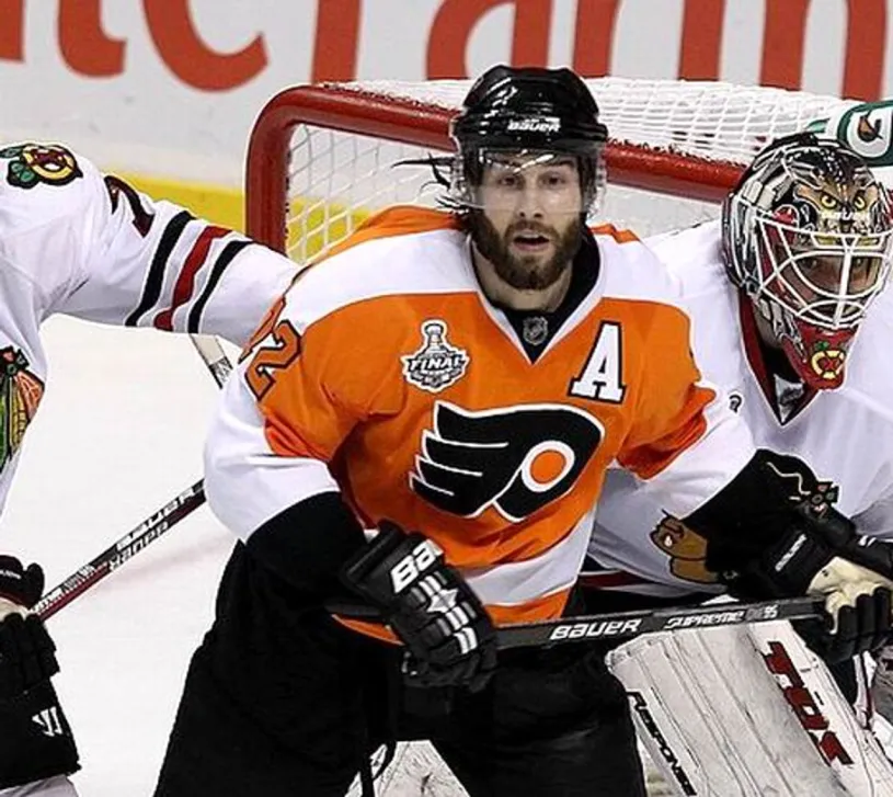 SIMON GAGNE Philadelphia Flyers 2010 REEBOK Throwback NHL Hockey Jersey 