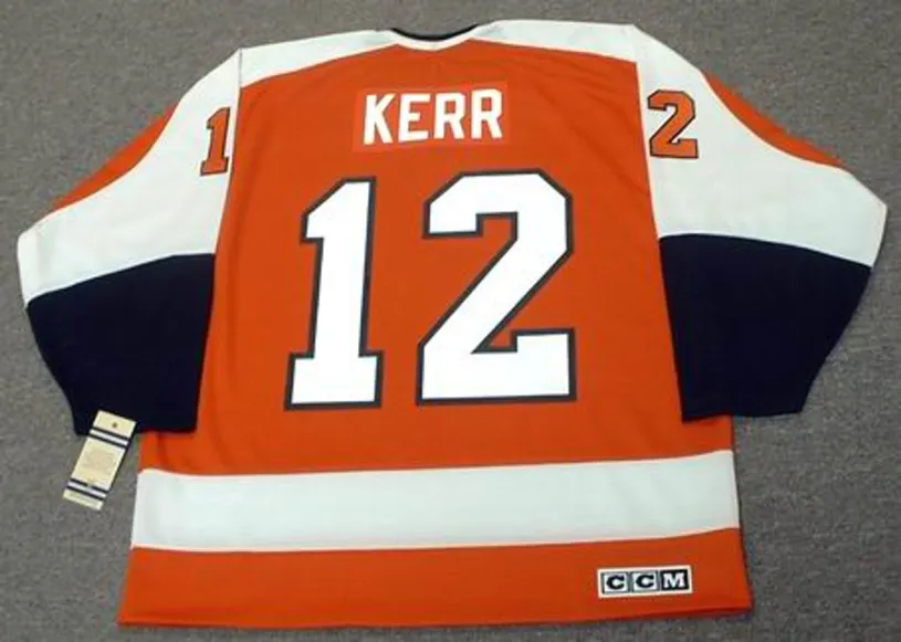 TIM KERR Philadelphia Flyers 1982 CCM Vintage Throwback Away Hockey Jersey 