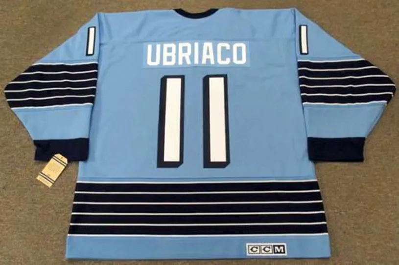 GENE UBRIACO Pittsburgh Penguins 1967 CCM Vintage Home NHL Hockey Jersey 