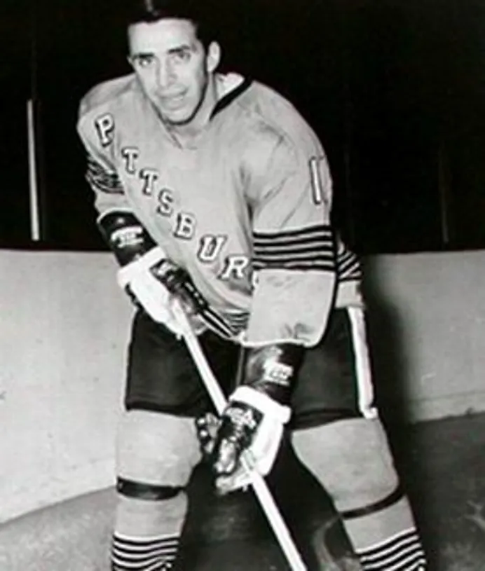 GENE UBRIACO Pittsburgh Penguins 1967 CCM Vintage Home NHL Hockey Jersey 