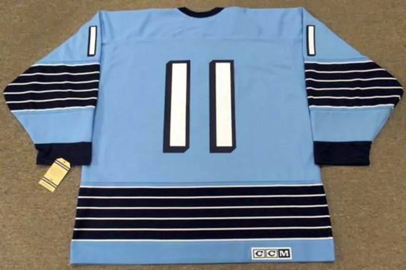 GENE UBRIACO Pittsburgh Penguins 1967 CCM Vintage Home NHL Hockey Jersey 