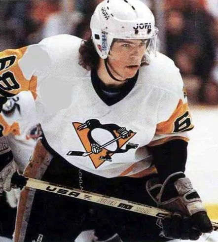 JAROMIR JAGR Pittsburgh Penguins 1992 CCM Vintage Home NHL Hockey Jersey 