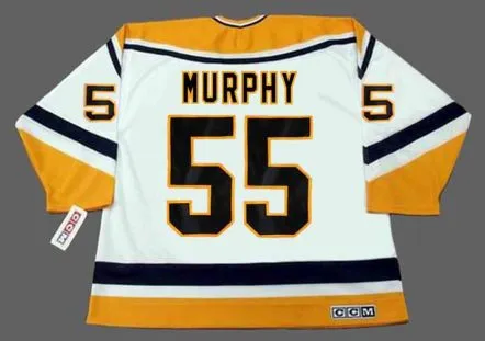 LARRY MURPHY Pittsburgh Penguins 1994 CCM Throwback Home NHL Jersey 