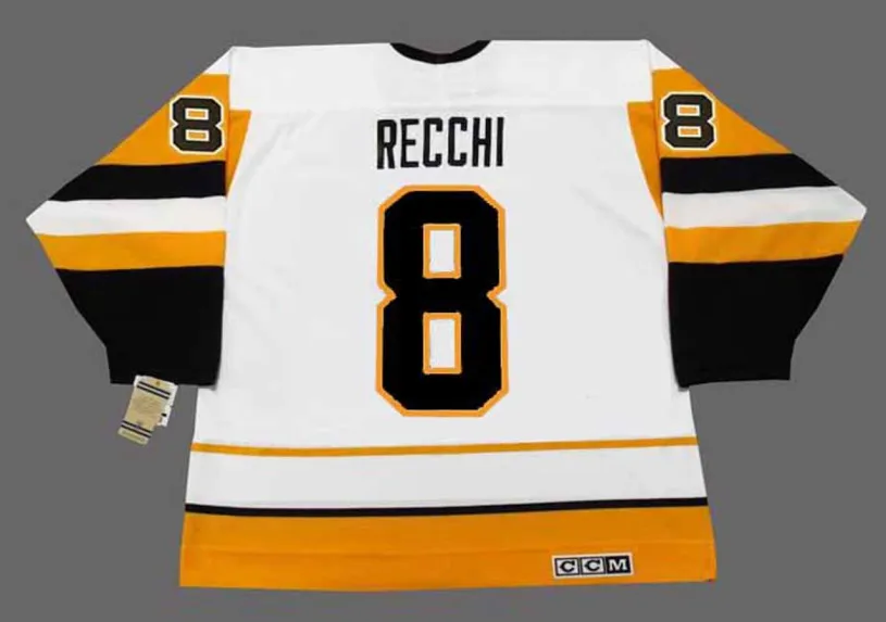 MARK RECCHI Pittsburgh Penguins 1991 CCM Vintage Home NHL Hockey Jersey 