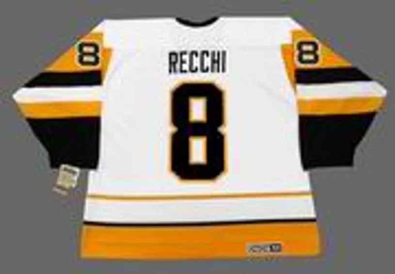 MARK RECCHI Pittsburgh Penguins 1991 CCM Vintage Home NHL Hockey Jersey 