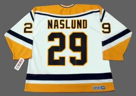 MARKUS NASLUND Pittsburgh Penguins 1995 CCM Throwback Home NHL Jersey 