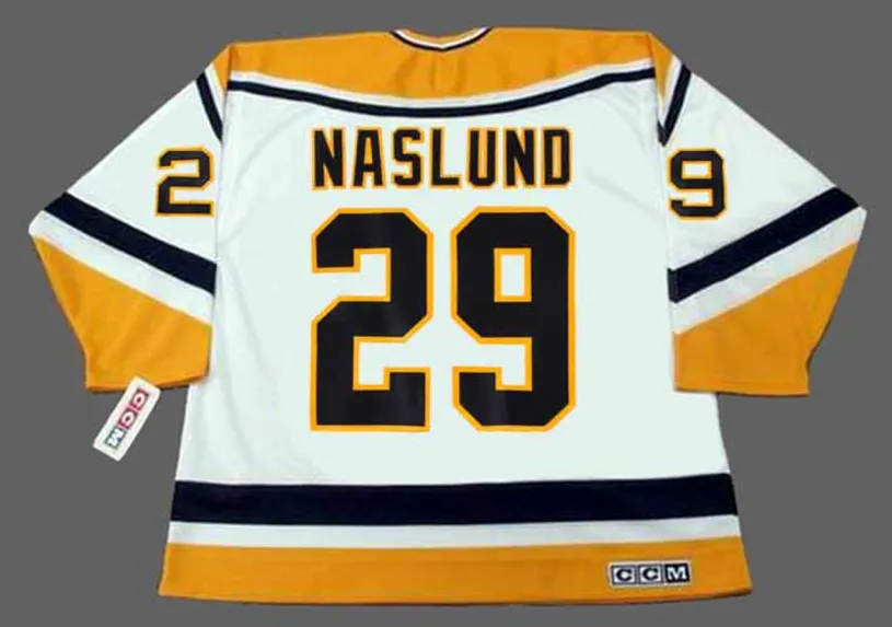 MARKUS NASLUND Pittsburgh Penguins 1995 CCM Throwback Home NHL Jersey 