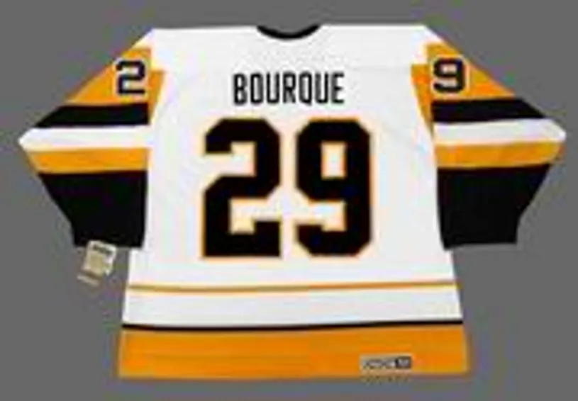 PHIL BOURQUE Pittsburgh Penguins 1992 CCM Vintage Home NHL Hockey Jersey 