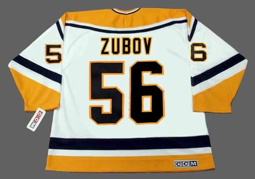 SERGEI ZUBOV Pittsburgh Penguins 1996 CCM Throwback Home NHL Jersey 