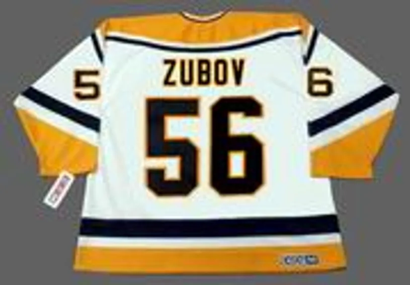 SERGEI ZUBOV Pittsburgh Penguins 1996 CCM Throwback Home NHL Jersey 